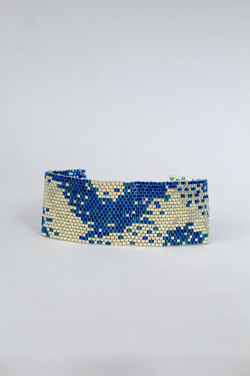 Pulsera en Miyuki con broche de plata