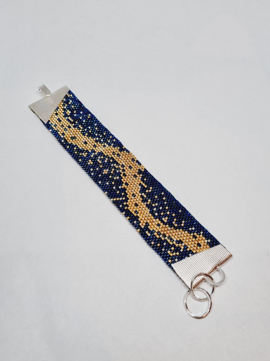 Pulsera en Miyuki con broche de plata