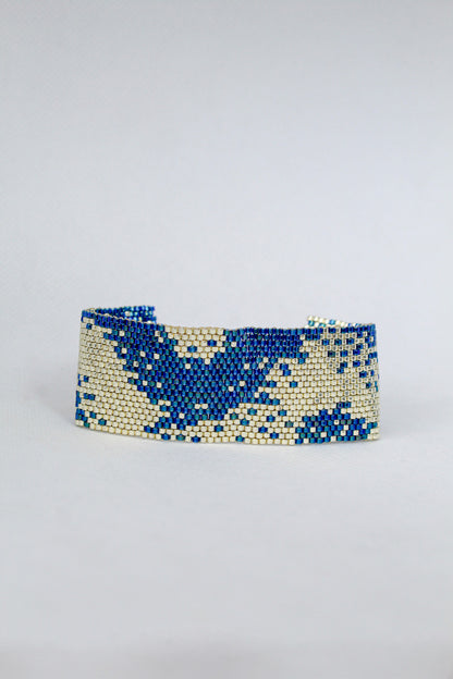 Pulsera en Miyuki con broche de plata